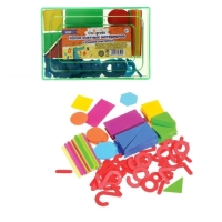 Касса цифр и счетных материалов "Учись считать", 132 элемента, пластик, микс Касса цифр и счетных материалов "Учись считать", 132 элемента, пластик, микс