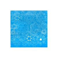 Набор снежинок для декора, счётный материал, цвет голубой Набор снежинок для декора, счётный материал, цвет голубой