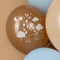 Шар латексный 12" &laquo;Любимые зверята&raquo;, пастель, 2 ст., набор 25 шт., МИКС