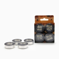 Новогодние свечи чайные &laquo;Новый год: Для богини&raquo;, без аромата, набор 4 шт, диам. 3,7 см