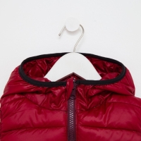 Жилет для девочки, цвет бордовый, рост 80