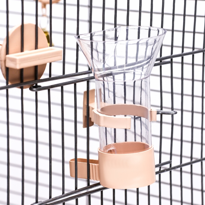 Клетка для птиц "Пижон" №104, разборная, 1 секция, 58 х 40 х 48см, бежевая