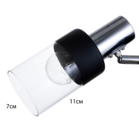 Бра с переключателем на проводе "Анабель" Е14  40Вт черный 20х8х15см