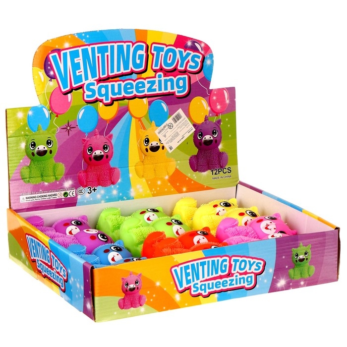 Ёжка &laquo;Единорог&raquo; световой, цвета МИКС