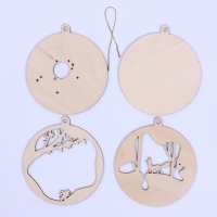 Заготовки для творчества. Деревянная ёлочная подвеска &laquo;Новый год! Лисёнок&raquo;