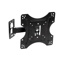 Кронштейн Luazon KrON-76, для ТВ, наклонно-поворотный, 14-42", 60-200 мм от стены, чёрный