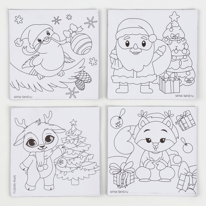 Набор для декорирования магнитов на новый год «Зимняя сказка», новогодний набор для творчества Набор для декорирования магнитов на новый год «Зимняя сказка», новогодний набор для творчества