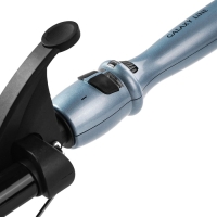 Стайлер Galaxy LINE GL 4666, 80 Вт, d=22 мм, до 200&deg;С, керамическое покрытие, чёрно-голубой