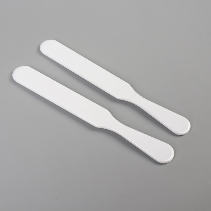 Шпатели для депиляции, пластиковые, 2 шт, 15 &times; 2 см, цвет белый