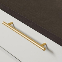 Ручка рейлинг ТУНДРА BISTRO,  d=12 мм, м/о 128 мм, цвет золото