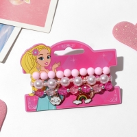 Набор детских браслетов (3 шт.) &laquo;Выбражулька&raquo;, облачко, цветной в золоте