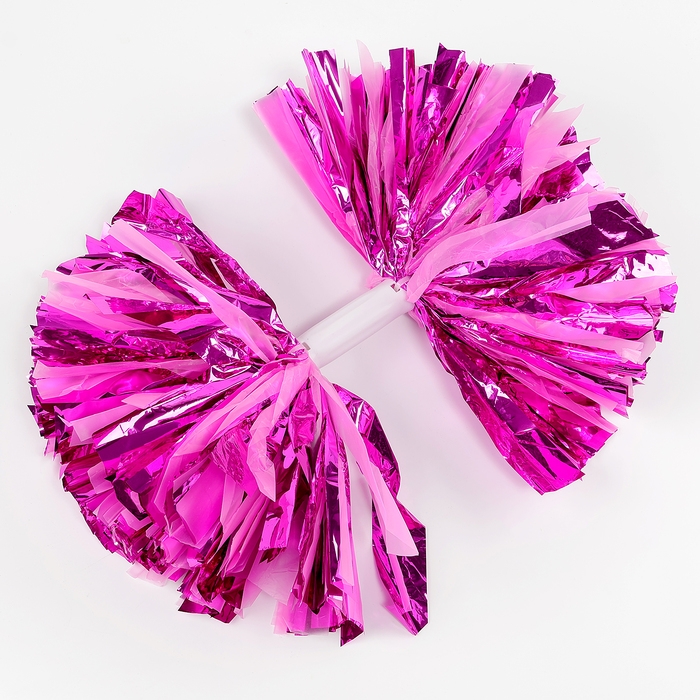 Помпон 1шт, цвет фуксия+ розовый