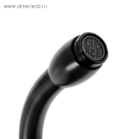 Смеситель для раковины Accoona A55300F, однорычажный, высокий излив, латунь, черный Смеситель для раковины Accoona A55300F, однорычажный, высокий излив, латунь, черный