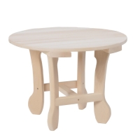 Столик журнальный, 60&times;60&times;45см, из липы, круглый
