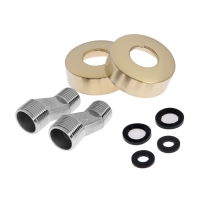 Смеситель для ванны Accoona A71126AW, однорычажный, излив 320 мм, душевой набор, золото Смеситель для ванны Accoona A71126AW, однорычажный, излив 320 мм, душевой набор, золото