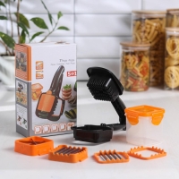 Щипцы - овощерезка &laquo;Чудотворец&raquo;, универсальные 5 в 1, 12,5&times;7,8&times;21,3 см, цвет МИКС