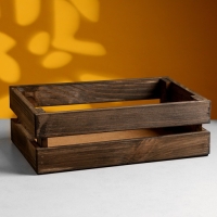 Набор ящиков деревянных "3 в 1" (30,5х18,5х10; 26х16х9,5; 21х13х9) см натуральный палисандр Набор ящиков деревянных "3 в 1" (30,5х18,5х10; 26х16х9,5; 21х13х9) см натуральный палисандр