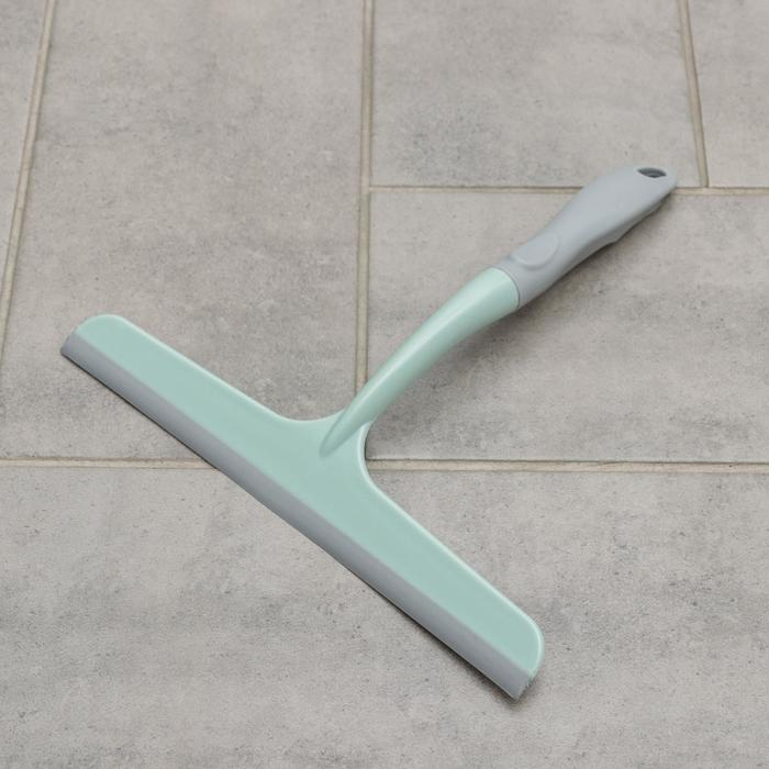 Щётки для уборки, набор из 5 предметов: совок, 3 щётки, водосгон, цвет МИКС