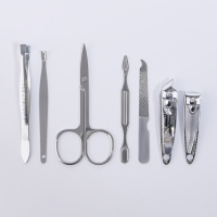 Набор маникюрный «Ой, всё», 7 предметов, в чехле, цвет коричневый Набор маникюрный «Ой, всё», 7 предметов, в чехле, цвет коричневый