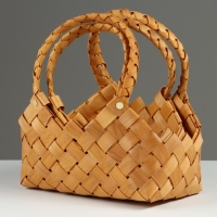 Набор корзин плетеных, 27x16x9,5/26 см, 22x14x9,5/26 см, 2 шт, секвойя Набор корзин плетеных, 27x16x9,5/26 см, 22x14x9,5/26 см, 2 шт, секвойя