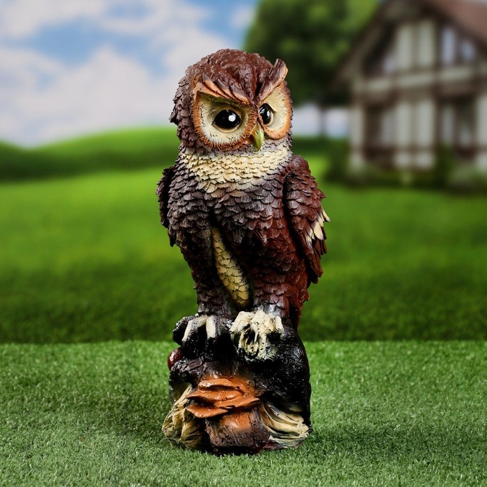 Садовая фигура Садовая фигура "Совенок" коричневый, 30х13х14см