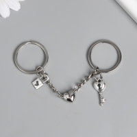 Брелок металл 2в1 "Замочек и ключик" Брелок металл 2в1 "Замочек и ключик"