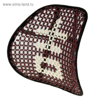 Ортопедическая спинка на сиденье упругая на сиденье 38&times;39 см, дерево, красно-белый