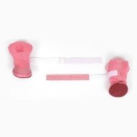 Ботинки Элеганс, набор 4 шт, размер 5 (подошва 6,2 х 5 см) розовые