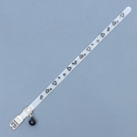 Ошейник, светящийся в темноте, "Нежные сердца" (люминесцентный), 30 х 1 см, ОШ 19-26 см, микс Ошейник, светящийся в темноте, "Нежные сердца" (люминесцентный), 30 х 1 см, ОШ 19-26 см, микс