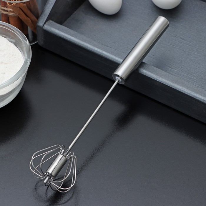 Миксер механический Доляна &laquo;Сильвер&raquo;, 25 см, нержавеющая сталь