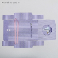 Коробка подарочная складная, упаковка, &laquo;Поздравляю&raquo;, 20 х 18 х 5 см, БЕЗ ЛЕНТЫ