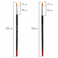 Набор кистей, синтетика, 5 штук, BRAUBERG (круглая, № 1, 2, 3, 4, 5), блистер Набор кистей, синтетика, 5 штук, BRAUBERG (круглая, № 1, 2, 3, 4, 5), блистер