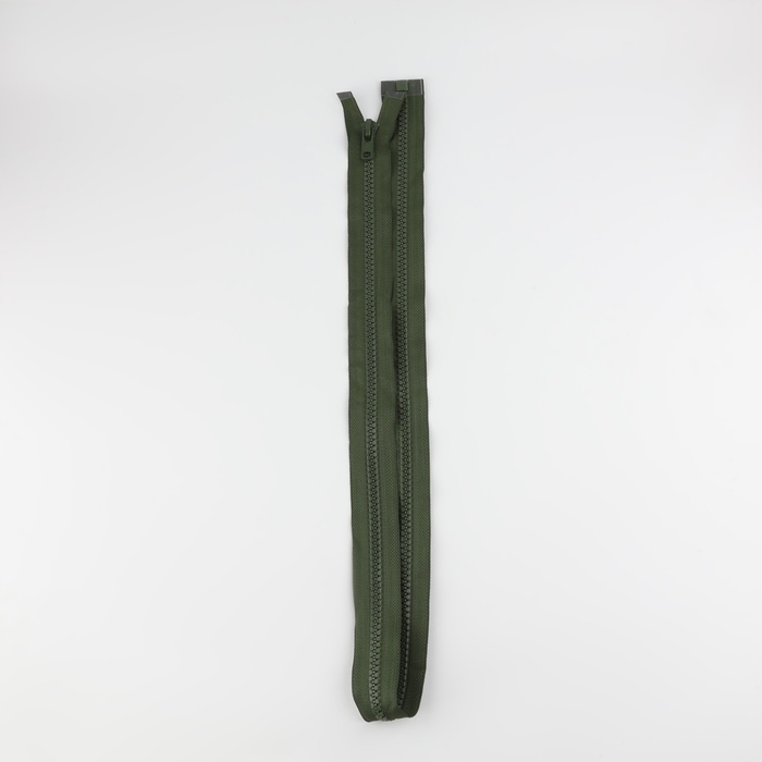 Молния &laquo;Трактор&raquo;, №8, разъёмная, замок автомат, 100 см, цвет хаки