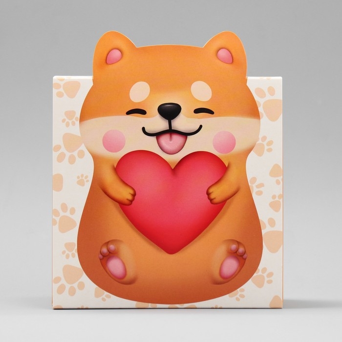 Коробка подарочная складная, упаковка, &laquo;Забавный корги&raquo;, 15 х 15 х 8 см