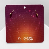 Серьги акрил &laquo;Огонь&raquo;, цвет золотистый в золоте