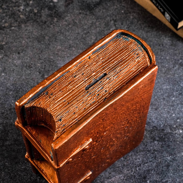 Копилка-книга для денег &laquo;Капитал &raquo;, гипс, медь, 27&times;19 см