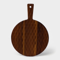 Доска разделочная с ручкой &laquo;Рельеф&raquo;, 35&times;25&times;1,5 см, акация