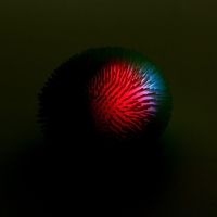 Мяч детский резиновый ёжка световой &laquo;Ёжик&raquo;, цвета МИКС, в шоубоксе