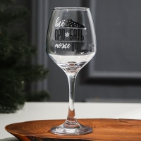 Бокал для вина &laquo;Итоги&raquo; 350 мл., деколь