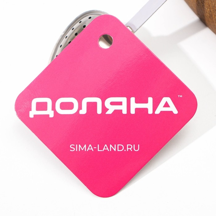 Ситечко для чая Доляна &laquo;Сердце&raquo;, 14,5&times;4 см, цвет серебристый