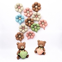 Воздушный шар фольгированный 42" &laquo;Медвежонок с сердцем&raquo;, матовый, под воздух