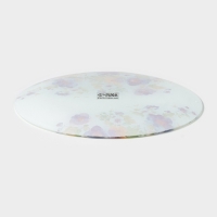 Тарелка обеденная &laquo;Букет незабудок&raquo;, d=25 см, стекло, рисунок