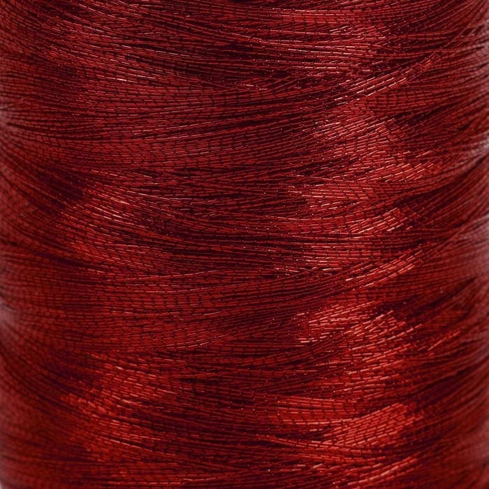 Набор металлизированных ниток, 91 &plusmn; 1 м, 6 шт, цвет красный