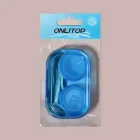 Набор для контактных линз, в футляре, 3 предмета, цвет МИКС