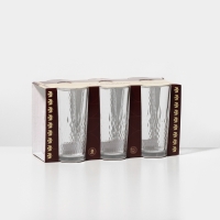 Набор высоких стеклянных стаканов &laquo;Геометрия&raquo;, 230 мл, 6 шт