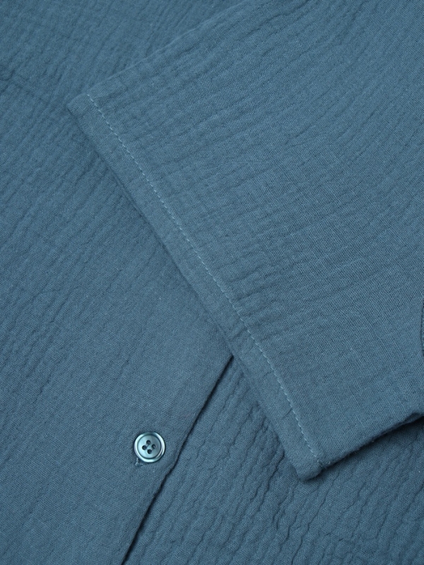 Комплект женский (рубашка, шорты) KAFTAN Basic р. 40-42 синий