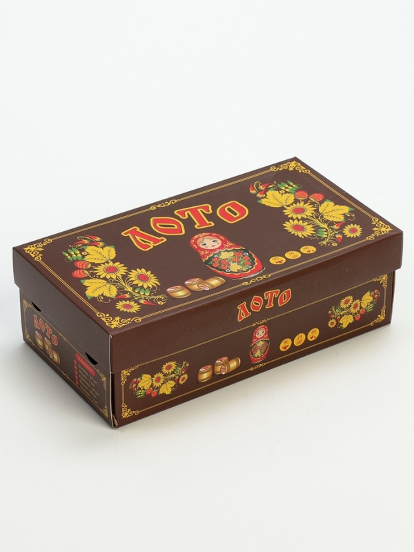 Русское лото настольная игра "Матрешка", бочонок 2.7 х 2.1 см, 24 карточки 21.4 х 7.9 см