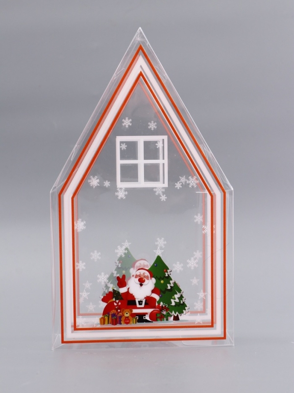 Складная коробка из PVC 11,5 х 20 х 4 см Складная коробка из PVC 11,5 х 20 х 4 см "Веселый Дед Мороз"