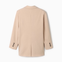 Пиджак женский двубортный MIST plus-size, р.52, бежевый Пиджак женский двубортный MIST plus-size, р.52, бежевый