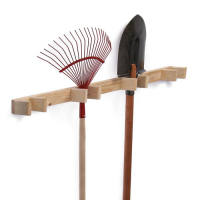 Держатель для садового инвентаря, настенный, под 4 инструмента, Greengo